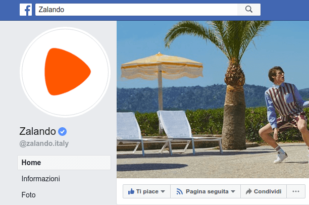 Esempio di pagina facebook verificata