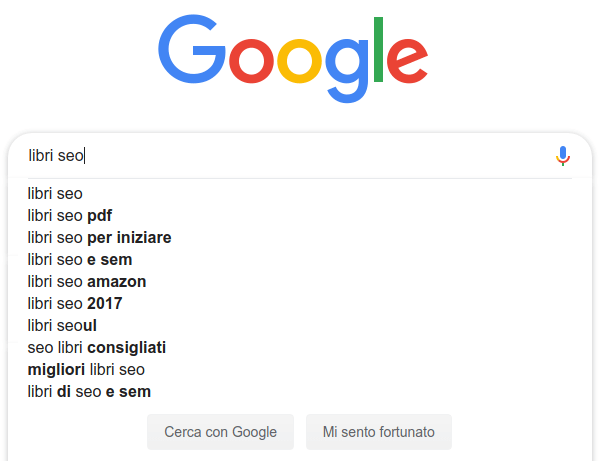 esempio di google instant